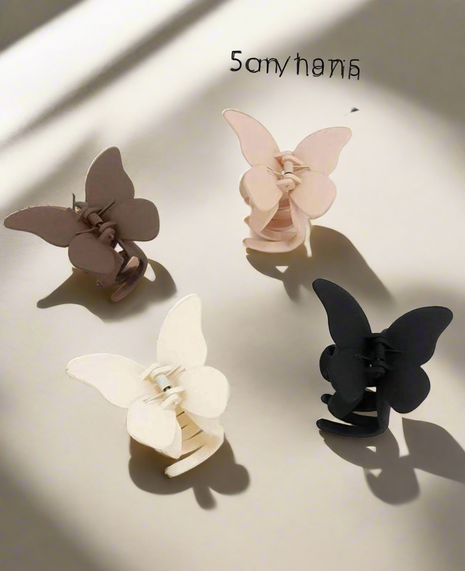 Butterfly claw clip