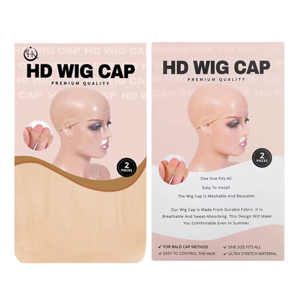 10/20Pcs Invisible Hd Wig Cap Thin Stocking Cap Nylon Stretch Mesh Hd Wig Caps Hair Net for Weave Sheer Hd Wig Cap for Wig