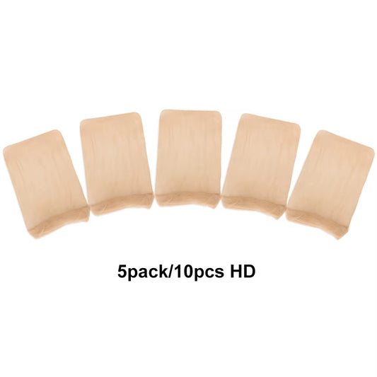 10/20Pcs Invisible Hd Wig Cap Thin Stocking Cap Nylon Stretch Mesh Hd Wig Caps Hair Net for Weave Sheer Hd Wig Cap for Wig